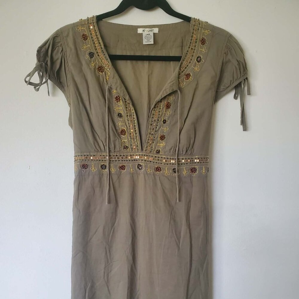 100% Cotton Boho Tunic Dress